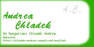 andrea chladek business card